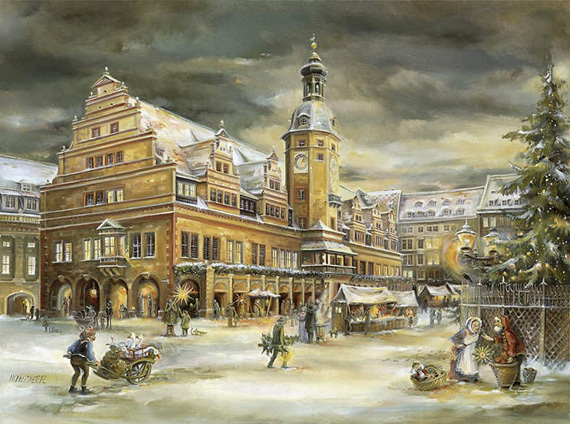 Historischer Weihnachtsmarkt in Leipzig