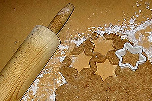 Zimsterne backen Zimsterne backen