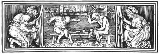 The Elves Illustration by Walter Crane, 1886